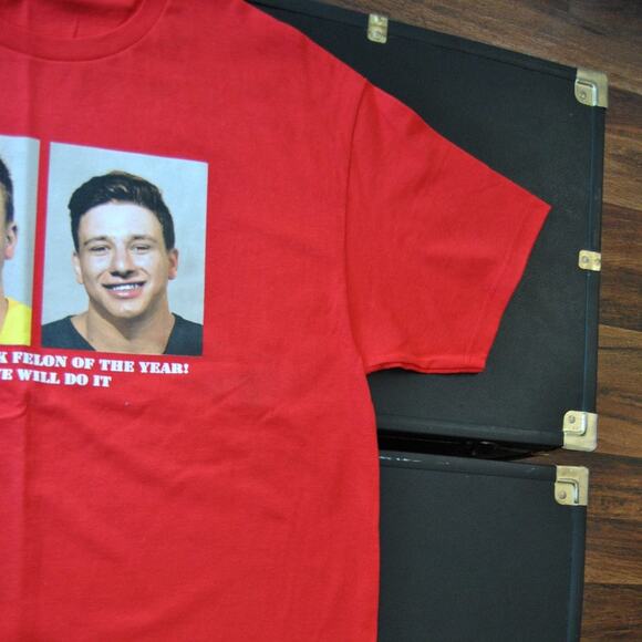 Nelk Boys Full Send "Steve will do it" X-Large Red Short Sleeve Shirt - Picture 6 of 7